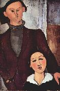 Portrat des Jacques Lipchitz mit seiner Frau Amedeo Modigliani